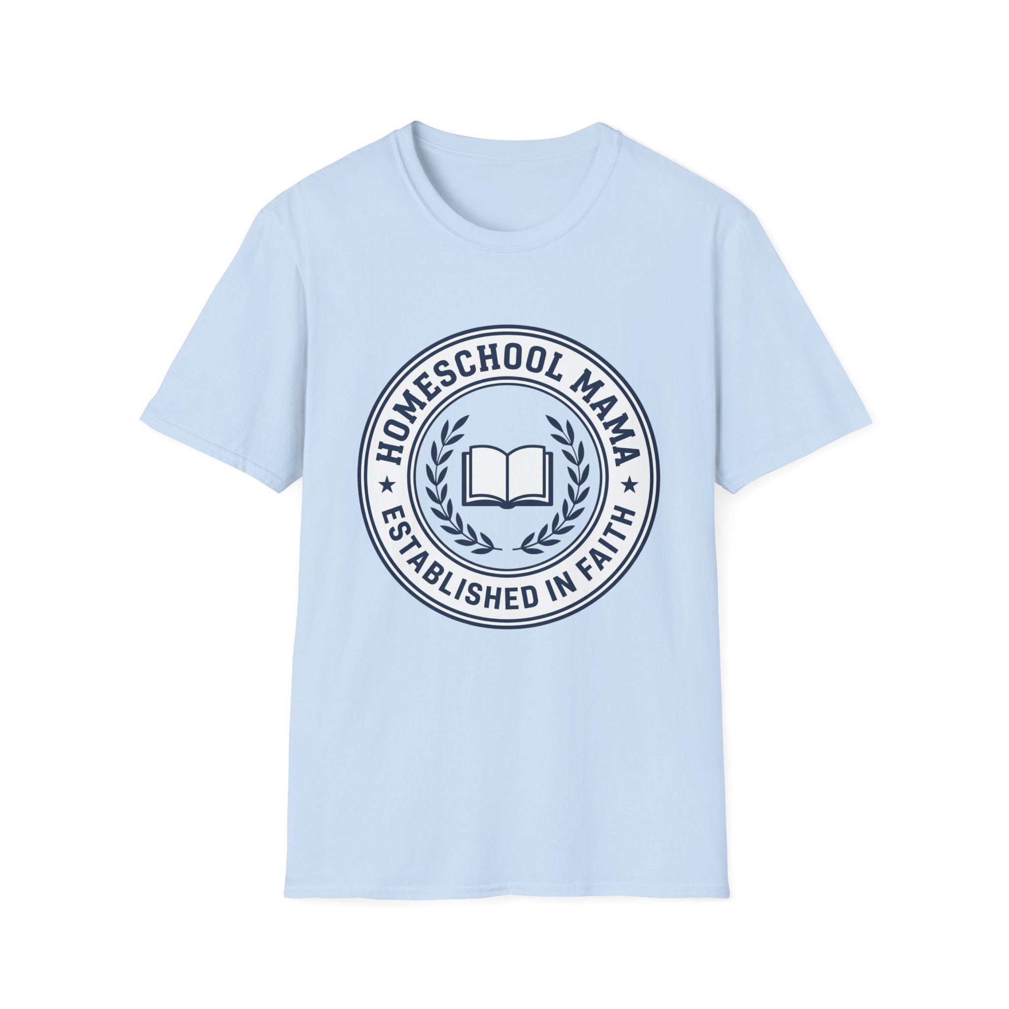 Homeschool Mama homeschool mom graphic t-shirt with a warm homeschool-inspired graphic with thoughtful lettering