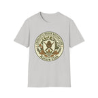 Charlotte Mason Nature Club homeschool mom graphic t-shirt with a Charlotte Mason-inspired design with books, nature details, and vintage homeschool charm