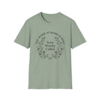 Seen Worthy Called homeschool mom graphic t-shirt with a warm homeschool-inspired graphic with thoughtful lettering
