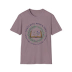 Nurturing Mind & Soul homeschool mom graphic t-shirt with a warm homeschool-inspired graphic with thoughtful lettering
