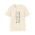 The Living Feast homeschool mom graphic t-shirt with a warm homeschool-inspired graphic with thoughtful lettering