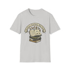 Sing Hymns, Read Books, Walk Outside homeschool mom graphic t-shirt with a faith-filled homeschool design with gentle lettering and classic illustrative details