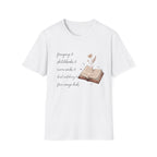 Homeschool Mom Outdoor Check List homeschool mom graphic t-shirt with a playful checklist-style homeschool graphic with bookish and nature-inspired details
