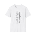 The Living Feast homeschool mom graphic t-shirt with a warm homeschool-inspired graphic with thoughtful lettering