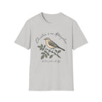 Education Is An Atmosphere T Shirt homeschool mom graphic t-shirt with a Charlotte Mason-inspired design with books, nature details, and vintage homeschool charm