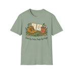 Side By Side homeschool mom graphic t-shirt with a warm homeschool-inspired graphic with thoughtful lettering