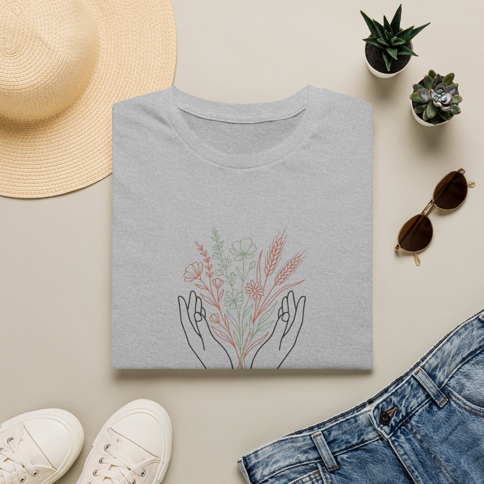 By Grace homeschool mom graphic t-shirt with a faith-filled homeschool design with gentle lettering and classic illustrative details