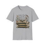 Ideas Grow Here homeschool mom graphic t-shirt with a warm homeschool-inspired graphic with thoughtful lettering
