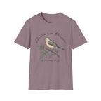 Education Is An Atmosphere T Shirt homeschool mom graphic t-shirt with a Charlotte Mason-inspired design with books, nature details, and vintage homeschool charm