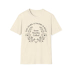 Seen Worthy Called homeschool mom graphic t-shirt with a warm homeschool-inspired graphic with thoughtful lettering