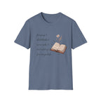 Homeschool Mom Outdoor Check List homeschool mom graphic t-shirt with a playful checklist-style homeschool graphic with bookish and nature-inspired details