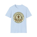 Charlotte Mason Nature Club homeschool mom graphic t-shirt with a Charlotte Mason-inspired design with books, nature details, and vintage homeschool charm
