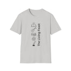 The Living Feast homeschool mom graphic t-shirt with a warm homeschool-inspired graphic with thoughtful lettering