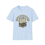 Sing Hymns, Read Books, Walk Outside homeschool mom graphic t-shirt with a faith-filled homeschool design with gentle lettering and classic illustrative details