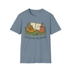 Side By Side homeschool mom graphic t-shirt with a warm homeschool-inspired graphic with thoughtful lettering
