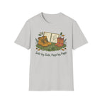 Side By Side homeschool mom graphic t-shirt with a warm homeschool-inspired graphic with thoughtful lettering