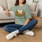 Side By Side homeschool mom graphic t-shirt with a warm homeschool-inspired graphic with thoughtful lettering