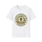 Charlotte Mason Nature Club homeschool mom graphic t-shirt with a Charlotte Mason-inspired design with books, nature details, and vintage homeschool charm