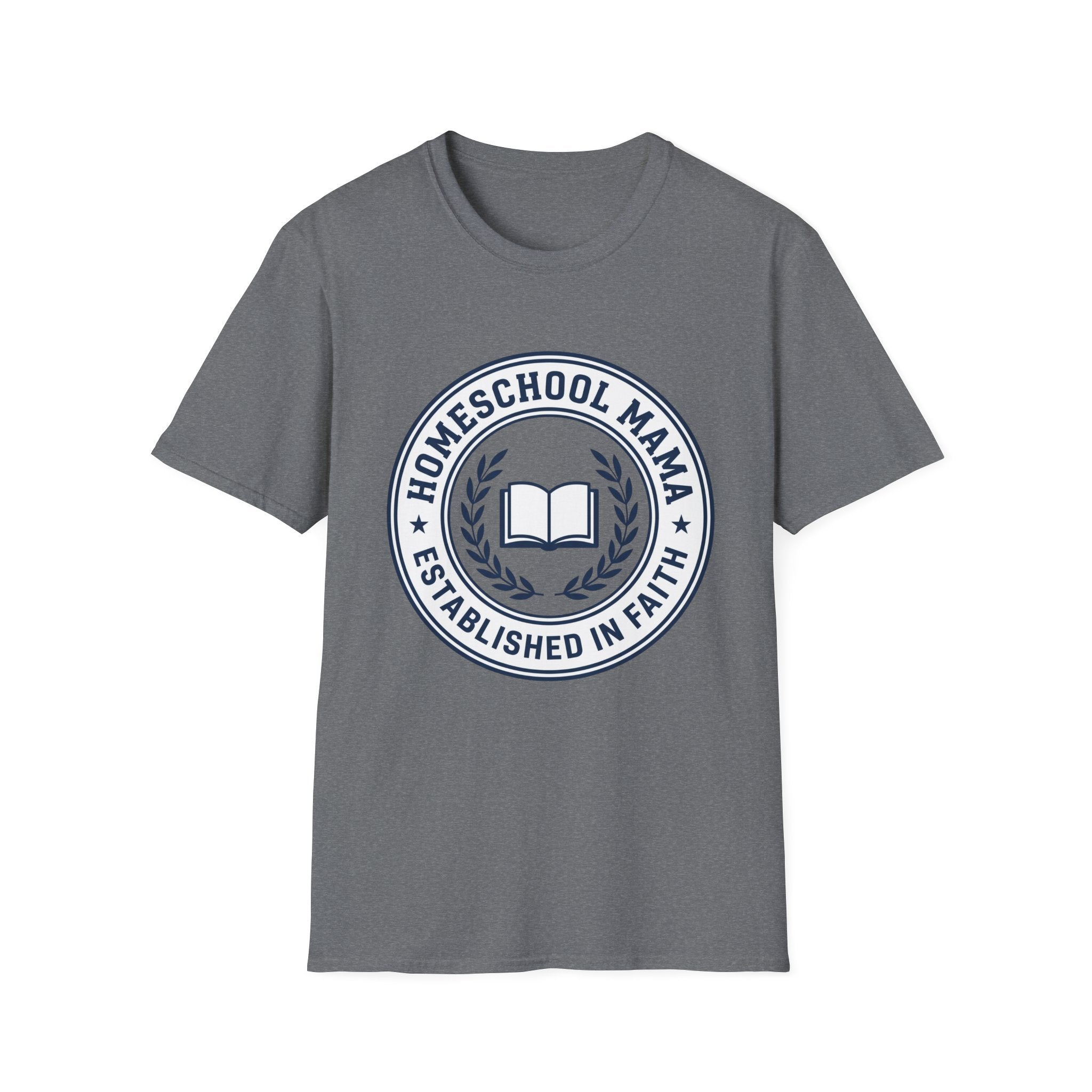 Homeschool Mama homeschool mom graphic t-shirt with a warm homeschool-inspired graphic with thoughtful lettering