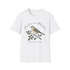 Education Is An Atmosphere T Shirt homeschool mom graphic t-shirt with a Charlotte Mason-inspired design with books, nature details, and vintage homeschool charm