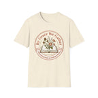 By Grace homeschool mom graphic t-shirt with a faith-filled homeschool design with gentle lettering and classic illustrative details