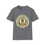 Charlotte Mason Nature Club homeschool mom graphic t-shirt with a Charlotte Mason-inspired design with books, nature details, and vintage homeschool charm