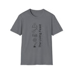 The Living Feast homeschool mom graphic t-shirt with a warm homeschool-inspired graphic with thoughtful lettering