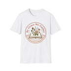 By Grace homeschool mom graphic t-shirt with a faith-filled homeschool design with gentle lettering and classic illustrative details