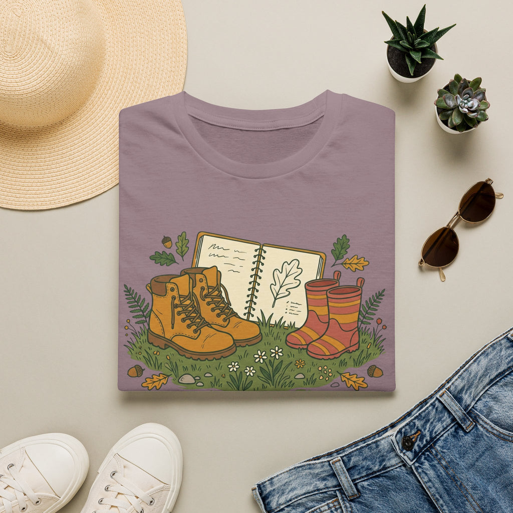 Side By Side homeschool mom graphic t-shirt with a warm homeschool-inspired graphic with thoughtful lettering