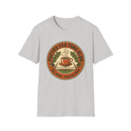 Poetry Tea Time Club homeschool mom graphic t-shirt with a cozy poetry teatime graphic with tea, books, and vintage homeschool charm