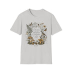 Education Is An Atmosphere homeschool mom graphic t-shirt with a Charlotte Mason-inspired design with books, nature details, and vintage homeschool charm