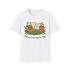 Side By Side homeschool mom graphic t-shirt with a warm homeschool-inspired graphic with thoughtful lettering